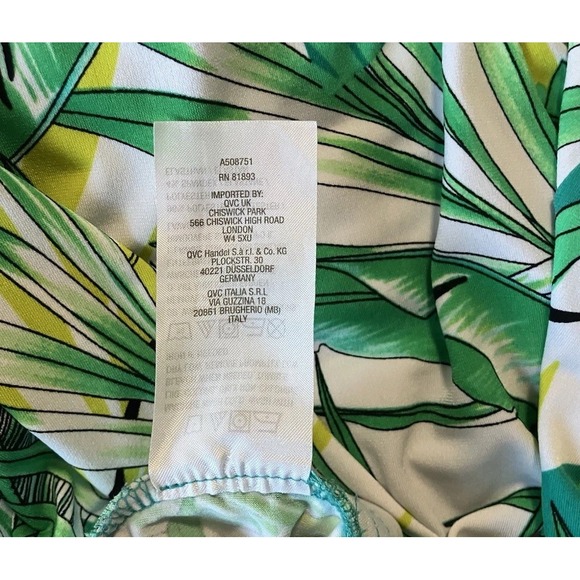 Susan Graver Women's XL Liquid Tropical Crop Pants Cruise Relaxed ‎Resort Comfy - Picture 7 of 9